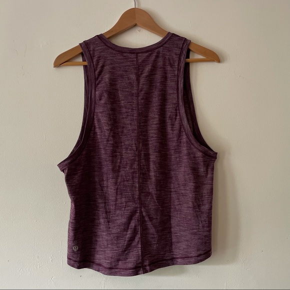 Lululemon purple muscle shirt with wide arm holes - Picture 3 of 5